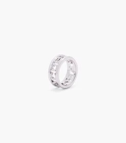 Marc Jacobs The Monogram Ring SILVER -Fashion Store MJI J403MT1RE22 040 F8F8F8 1 1 ALT2