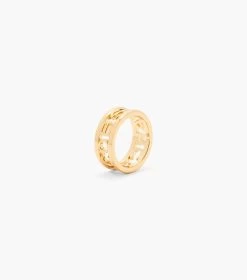 Marc Jacobs The Monogram Ring GOLD -Fashion Store MJI J403MT1RE22 710 F8F8F8 1 1 ALT2