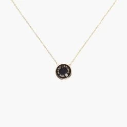 Marc Jacobs The Medallion Pendant SAND/ROSE GOLD