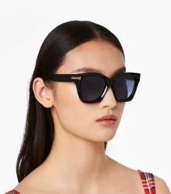 Marc Jacobs Icon Edge Oversized Square Sunglasses BLACK -Fashion Store MJI M8000814 001 F8F8F8 1 1 ALT1