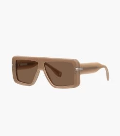 Marc Jacobs Icon Rectangular Sunglasses NUDE 11 Marc Jacobs Icon Rectangular Sunglasses NUDE -Fashion Store MJI M8000827 262 F8F8F8 1 1 MAIN 2