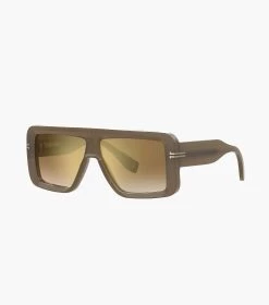 Marc Jacobs Icon Rectangular Sunglasses OLIVE -Fashion Store MJI M8000827 390 F8F8F8 1 1 MAIN 1