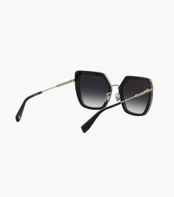 Marc Jacobs Icon Oversized Butterfly Sunglasses BLACK/GOLD -Fashion Store MJI M8000829 001 F8F8F8 1 1 ALT2