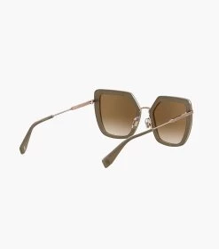 Marc Jacobs Icon Oversized Butterfly Sunglasses MUD/GOLD -Fashion Store MJI M8000829 207 F8F8F8 1 1 ALT2