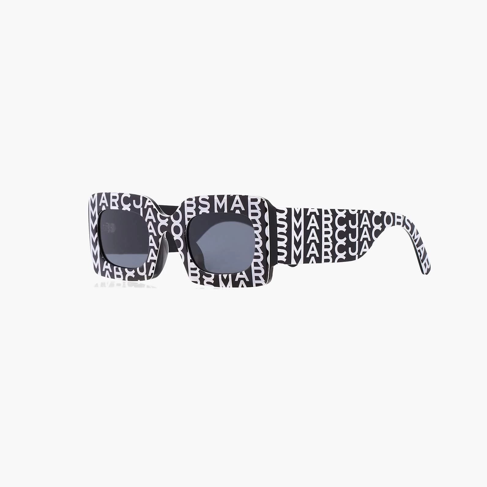 Marc Jacobs The Monogram Rectangular Sunglasses BLACK/WHITE 3 Marc Jacobs The Monogram Rectangular Sunglasses BLACK/WHITE