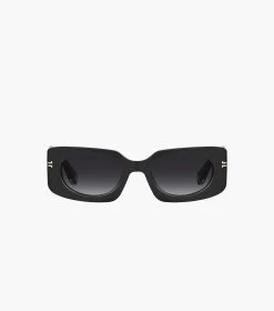 Marc Jacobs Icon Rectangular Sunglasses BLACK -Fashion Store MJI M8000833 001 F8F8F8 1 1 ALT4