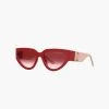 Marc Jacobs J Marc Cat Eye Sunglasses RED -Fashion Store MJI M8000837 600 F8F8F8 1 1 MAIN