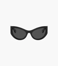 Marc Jacobs The Icon Wrapped Sunglasses BLACK 14 Marc Jacobs The Icon Wrapped Sunglasses BLACK -Fashion Store MJI M8000842 001 F8F8F8 1 1 ALT3
