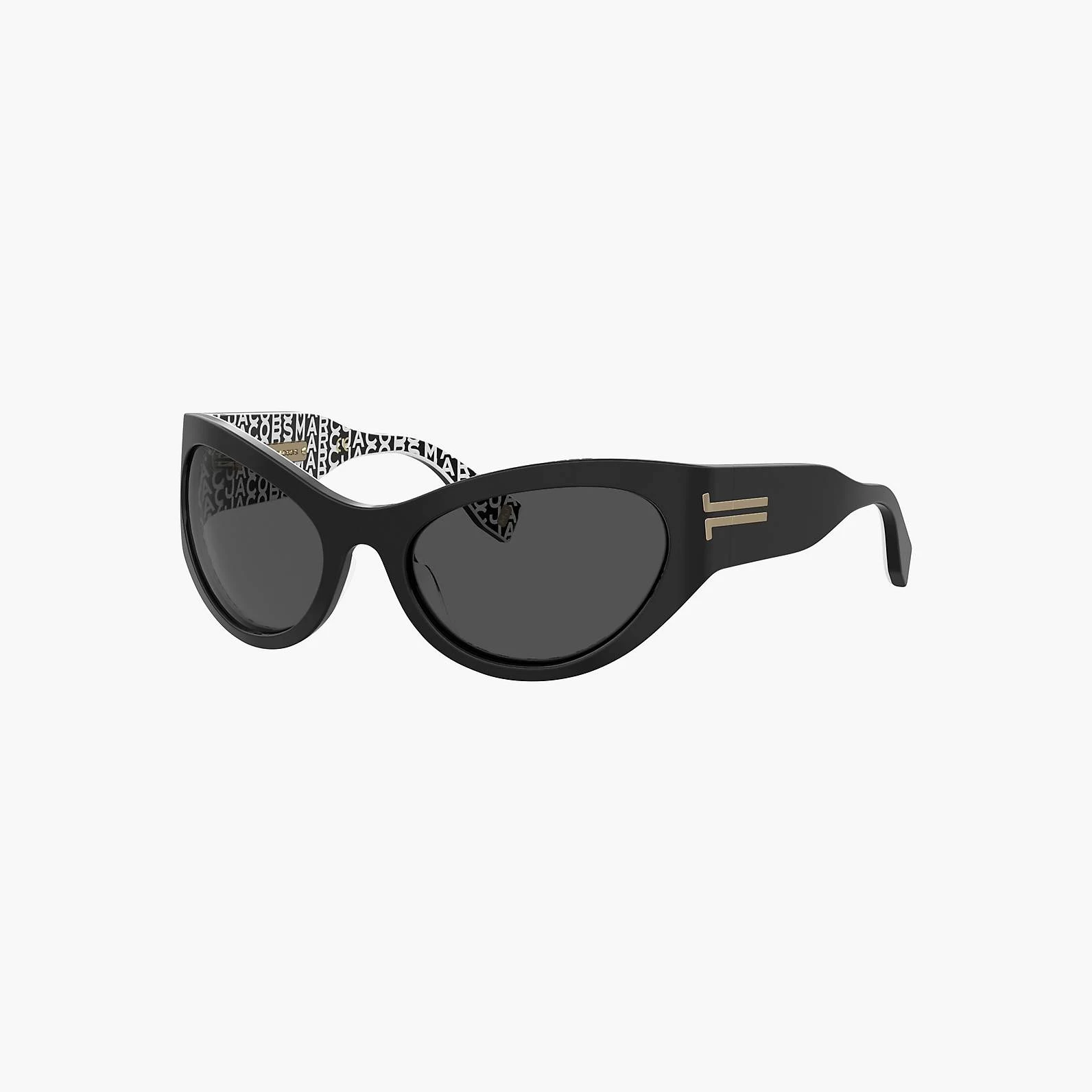 Marc Jacobs The Icon Wrapped Sunglasses BLACK 3 Marc Jacobs The Icon Wrapped Sunglasses BLACK