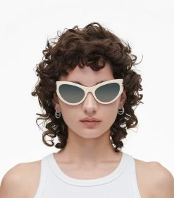 Marc Jacobs The Icon Wrapped Sunglasses IVORY -Fashion Store MJI M8000842 111 F8F8F8 1 1 ALT1