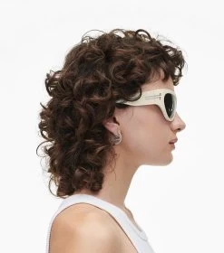 Marc Jacobs The Icon Wrapped Sunglasses IVORY -Fashion Store MJI M8000842 111 F8F8F8 1 1 ALT2