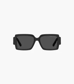 The Marc Jacobs Square Sunglasses BLACK/WHITE -Fashion Store MJI M8000847 005 F8F8F8 1 1 ALT3