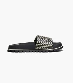 Marc Jacobs The Monogram Slide BLACK/WHITE -Fashion Store MJI M9002401 005 F8F8F8 1 1 ALT3