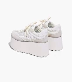 Marc Jacobs The Platform Jogger WHITE -Fashion Store MJI M9002406 100 F8F8F8 1 1 ALT2
