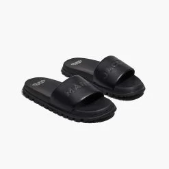 Marc Jacobs The Leather Slide BLACK -Fashion Store MJI M9002407 001 F8F8F8 1 1 MAIN 1