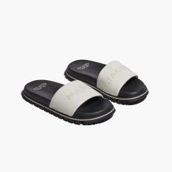 Marc Jacobs The Leather Slide BLACK -Fashion Store MJI M9002407 140 F8F8F8 1 1 MAIN 2