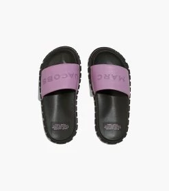 Marc Jacobs The Leather Slide LILAS -Fashion Store MJI M9002407 993 F8F8F8 1 1 ALT4