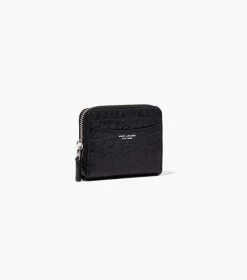 Marc Jacobs The Slim 84 Croc-Embossed Zip Around Wallet BLACK -Fashion Store MJI S106L01RE22 001 F8F8F8 1 1 ALT2