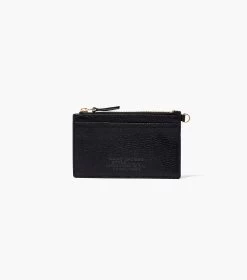 Marc Jacobs The Leather Top Zip Wristlet BLACK -Fashion Store MJI S125L01RE22 001 F8F8F8 1 1 ALT3