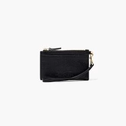 Marc Jacobs The Leather Top Zip Wristlet BLACK -Fashion Store MJI S125L01RE22 001 F8F8F8 1 1 MAIN 4