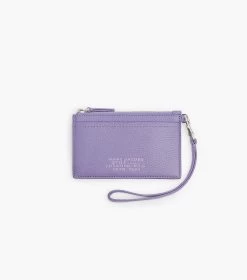 Marc Jacobs The Leather Top Zip Wristlet LAVENDER -Fashion Store MJI S125L01RE22 530 F8F8F8 1 1 MAIN 4