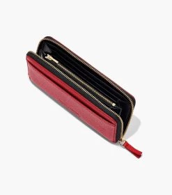 Marc Jacobs The Leather Continental Wallet TRUE RED -Fashion Store MJI S131L01RE22 617 F8F8F8 1 1 ALT4