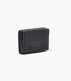 Marc Jacobs The Leather Medium Trifold Wallet BLACK -Fashion Store MJI S132L01RE22 001 F8F8F8 1 1 ALT2