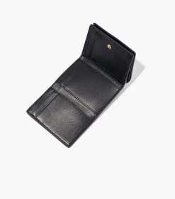 Marc Jacobs The Leather Medium Trifold Wallet BLACK -Fashion Store MJI S132L01RE22 001 F8F8F8 1 1 ALT3
