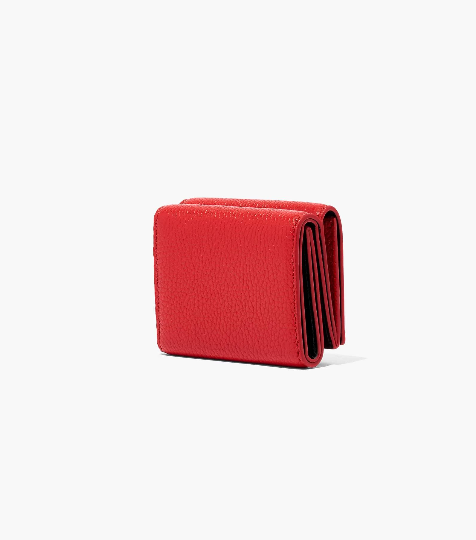 Marc Jacobs The Leather Medium Trifold Wallet TRUE RED 7 Marc Jacobs The Leather Medium Trifold Wallet TRUE RED - Image 5
