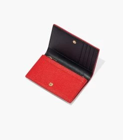 Marc Jacobs The Leather Small Bifold Wallet TRUE RED -Fashion Store MJI S133L01RE22 617 F8F8F8 1 1 ALT3