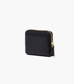 Marc Jacobs The Leather Zip Around Wallet BLACK -Fashion Store MJI S134L01RE22 001 F8F8F8 1 1 ALT1