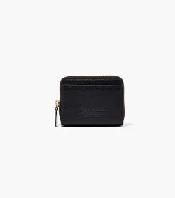 Marc Jacobs The Leather Zip Around Wallet BLACK -Fashion Store MJI S134L01RE22 001 F8F8F8 1 1 MAIN 2