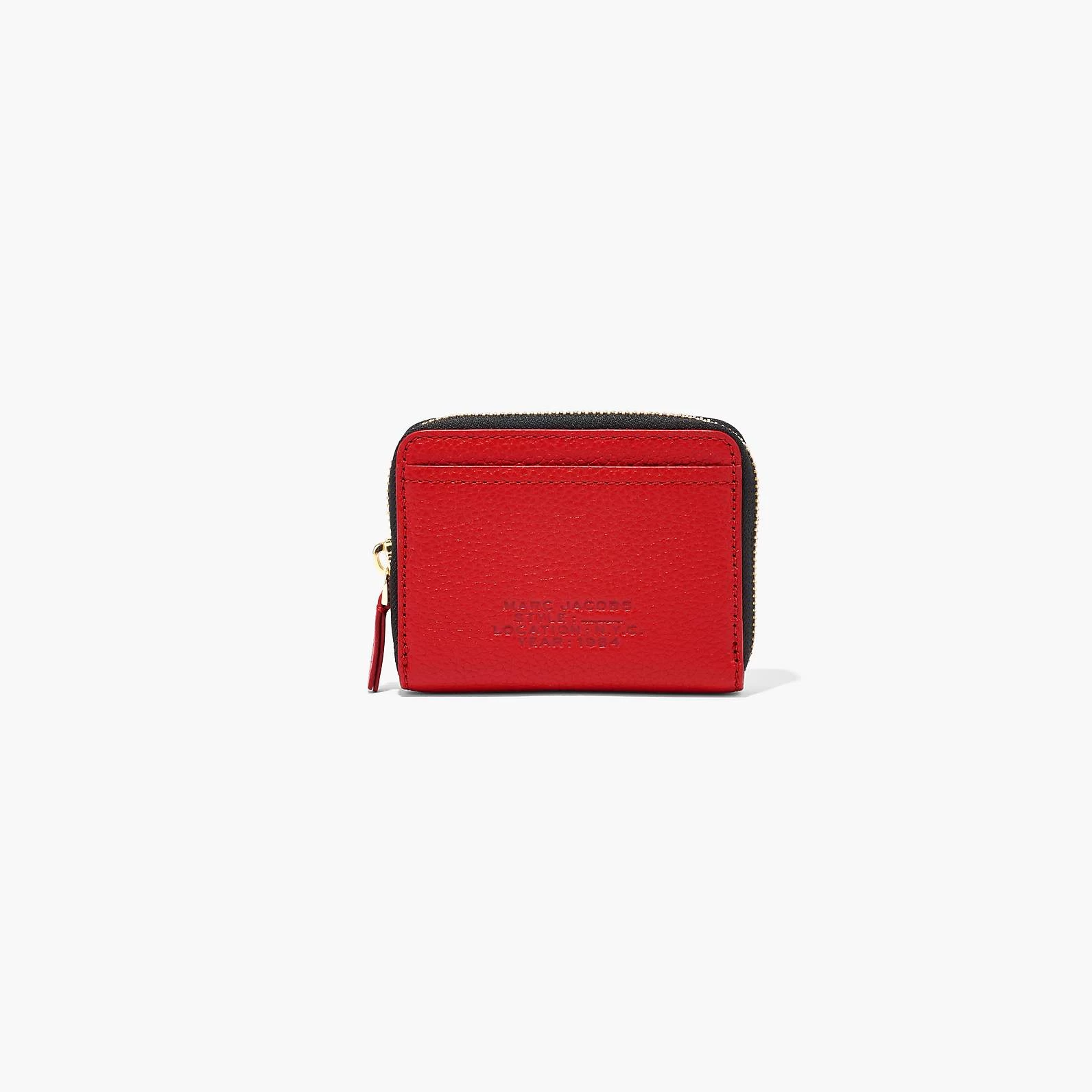 Marc Jacobs The Leather Zip Around Wallet TRUE RED 5 Marc Jacobs The Leather Zip Around Wallet TRUE RED - Image 3