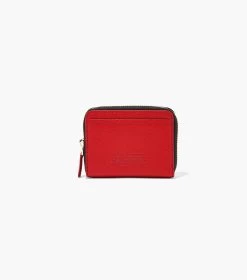 Marc Jacobs The Leather Zip Around Wallet TRUE RED -Fashion Store MJI S134L01RE22 617 F8F8F8 1 1 MAIN 3