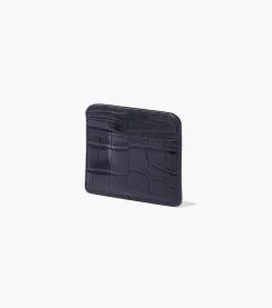 Marc Jacobs The Croc-Embossed Card Case BLACK -Fashion Store MJI S154L01SP22 001 F8F8F8 1 1 ALT1