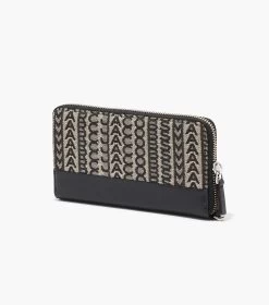 Marc Jacobs The Monogram Jacquard Continental Wristlet Wallet BEIGE MULTI -Fashion Store MJI S180M12FA22 261 F8F8F8 1 1 ALT1