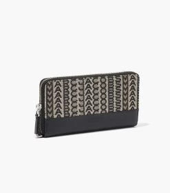 Marc Jacobs The Monogram Jacquard Continental Wristlet Wallet BEIGE MULTI -Fashion Store MJI S180M12FA22 261 F8F8F8 1 1 ALT2