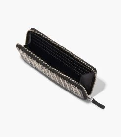 Marc Jacobs The Monogram Jacquard Continental Wristlet Wallet BEIGE MULTI -Fashion Store MJI S180M12FA22 261 F8F8F8 1 1 ALT3