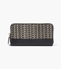 Marc Jacobs The Monogram Jacquard Continental Wristlet Wallet BEIGE MULTI -Fashion Store MJI S180M12FA22 261 F8F8F8 1 1 ALT4