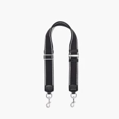 Marc Jacobs The Logo DTM Webbing Strap BLACK