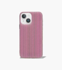 Marc Jacobs The Monogram IPhone Case 14 TAUPE/PINK -Fashion Store MJI T501M03FA22 296 F8F8F8 1 1 MAIN 3
