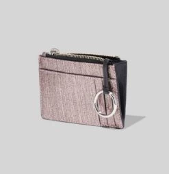 MARC JACOBS | Plain Leather Glitter Small Wallet Logo Card Cases -Fashion Store org 1149