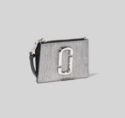 MARC JACOBS | Plain Leather Glitter Small Wallet Logo Card Cases -Fashion Store org 1154