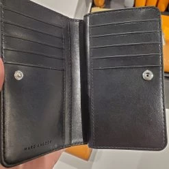 MARC JACOBS | Plain Leather Folding Wallet Long Wallet Logo -Fashion Store org 1174