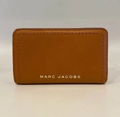 MARC JACOBS | Plain Leather Folding Wallet Long Wallet Logo -Fashion Store org 1183