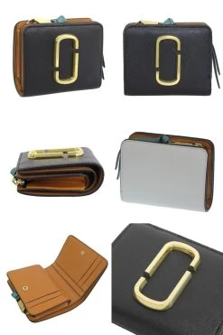 MARC JACOBS | Tropical Patterns Plain Leather Folding Wallet Long Wallet -Fashion Store org 1235