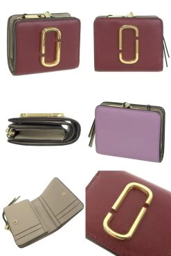 MARC JACOBS | Tropical Patterns Plain Leather Folding Wallet Long Wallet -Fashion Store org 1239