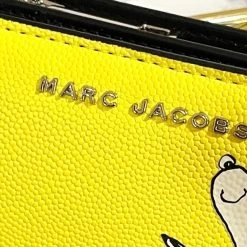 MARC JACOBS | Unisex Plain PVC Clothing Logo Folding Wallets -Fashion Store org 1301