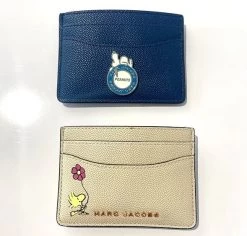 MARC JACOBS | Unisex Plain PVC Clothing Logo Card Holders