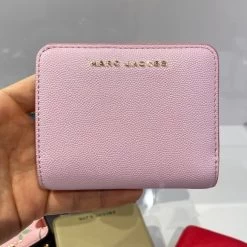 MARC JACOBS | Plain Leather Folding Wallet Logo Folding Wallets -Fashion Store org 1405